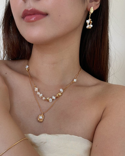 Natural Pearl Beaded Necklace