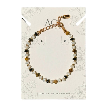 Tiger's Eye Black Agate Bracelet