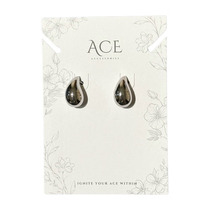 S925 Drip Shape Earrings